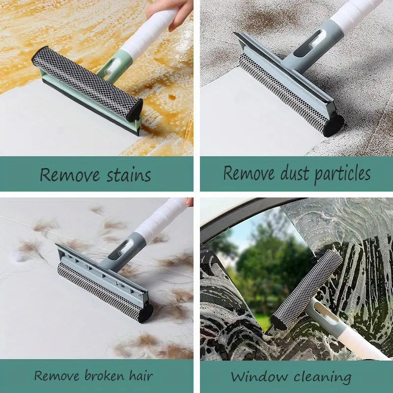 3-in-1 Glasreiniger mit Sprühfunktion und beidseitigem Wischer