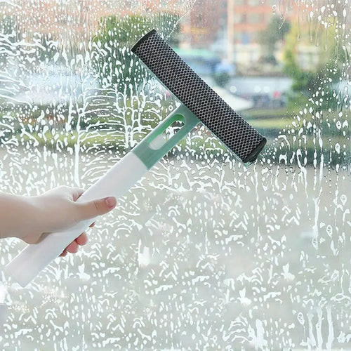 3-in-1 Glasreiniger mit Sprühfunktion und beidseitigem Wischer