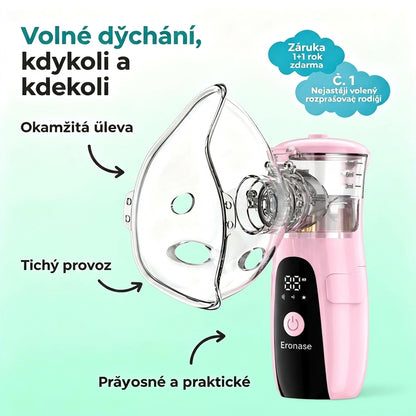 Eronase Hordozható kézi inhalátor felnőtteknek és gyermekeknek